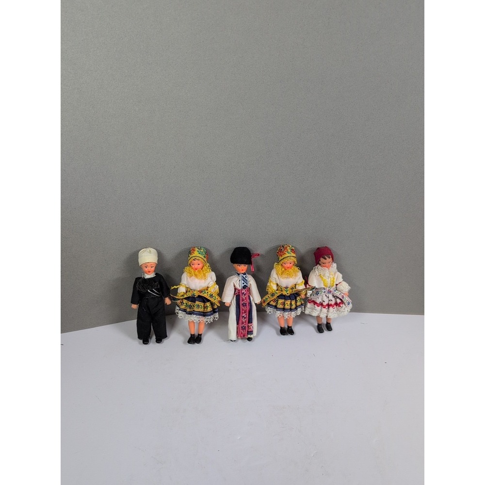 Nationality Dolls Lot of 5 Vintage
